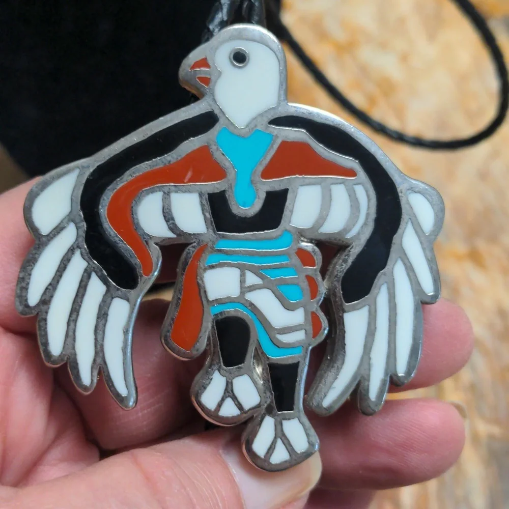 Eagle Dancer Bolo Tie jewelry statement piece Necklace